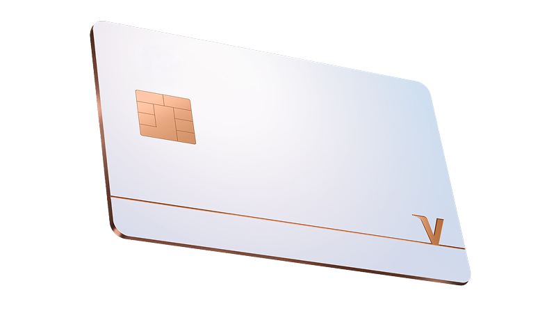 Visa Infinite card, pearl finish