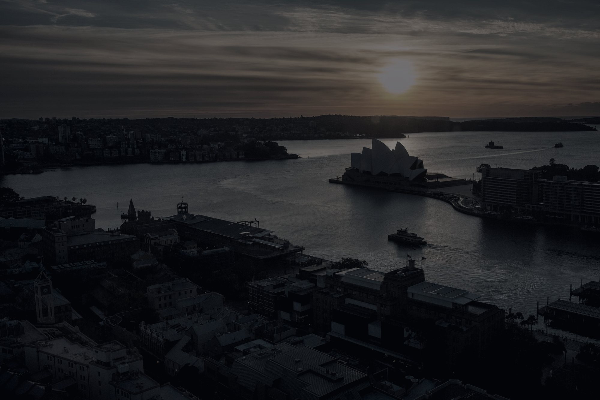 Sydney Harbour at dusk